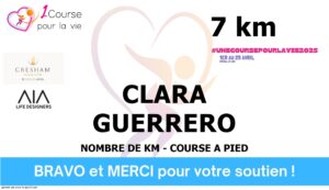 Clara Guerrero - 1 Course pour la vie