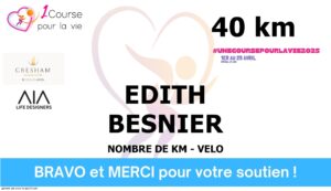 Edith Besnier - 1 Course pour la vie