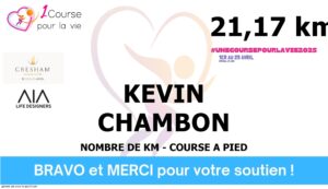 Kevin Chambon - 1 Course pour la vie